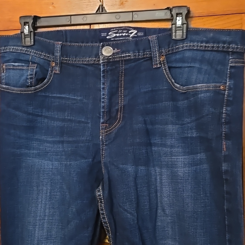 Seven7 Men’s W38 L34  Blue Denim Jeans - Picture 2 of 8